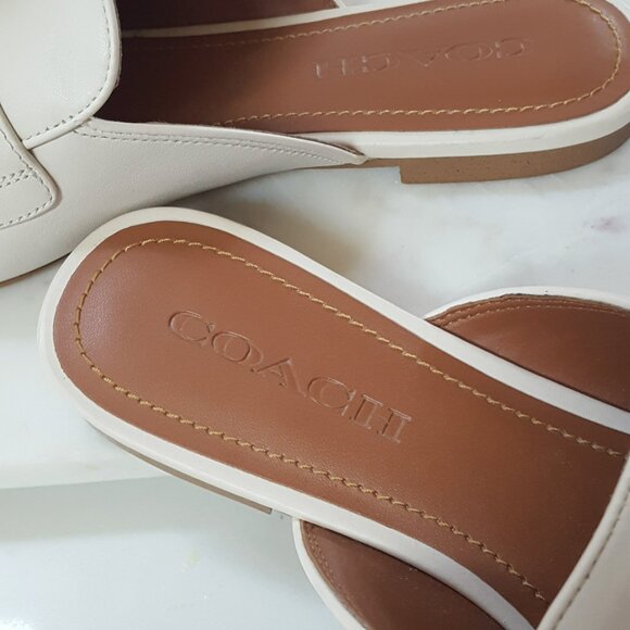 COACH SAMIE Leather SLIDE SZ 8 - Picture 2 of 8